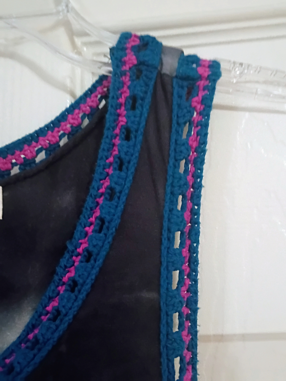 NATURAL LIFE Navy and Gray Tie-Dye Sleeveless Midi Dress - Picture 2 of 4